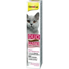 Паста для тварин GimCat DUO PASTE Anti-hairball malt with chicken мальт та курка 50 г (4002064427201)