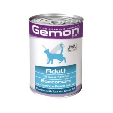 Консерви для котів Gemon Cat Wet Adult тунець і океанічна риба 415 г (8009470300742)