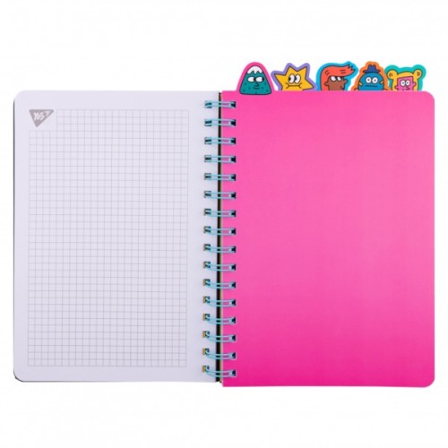 Блокнот Yes А5 96 аркушів на cпіралі із роздільниками Stand with Ukraine клітинка (151838)