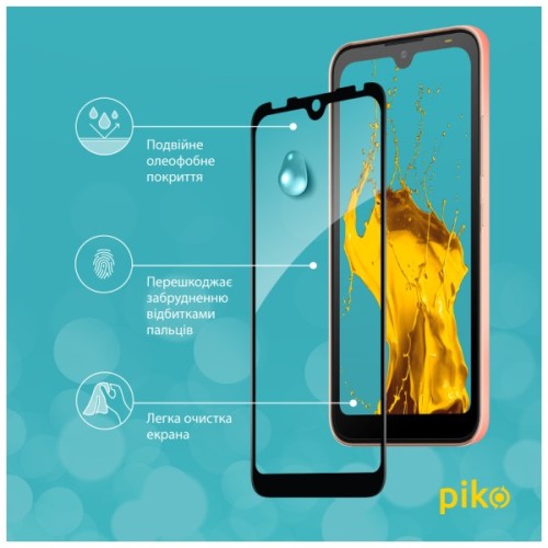 Скло захисне Piko Full Glue Tecno Pop 5 Go Black (1283126573385)