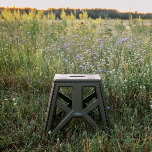 Стілець складаний Tribe Camp Chair High пластиковий Olive (T-EF-0002-olive)