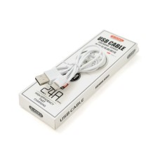 Дата кабель USB 2.0 AM to Lightning 1.0m 2.4А White iKAKU (KSC-060-L)
