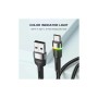 Дата кабель USB 2.0 AM to USB-C 0.5m 3A LED black Essager (EXCT-XCDB01)