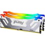 Модуль пам'яті для комп'ютера DDR5 48GB (2x24GB) 8800 MHz Renegade RGB White/Silver Kingston Fury (ex.HyperX) (KF588CU42RWAK2-48)