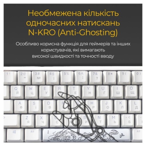 Клавіатура Ducky One 3 SF Cherry MX Brown RGB UA USB White (DKON2167ST-BUAPXPWWWSC1)