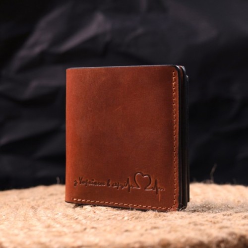 Гаманець Grande Pelle Шкіряний Світло-коричневий (16743)