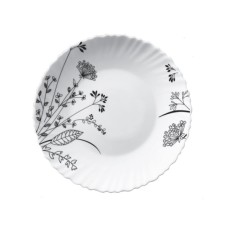 Тарілка Vittora "Чорно-біле Суцвіття" Wave Dinner 22 см (V-220BW)