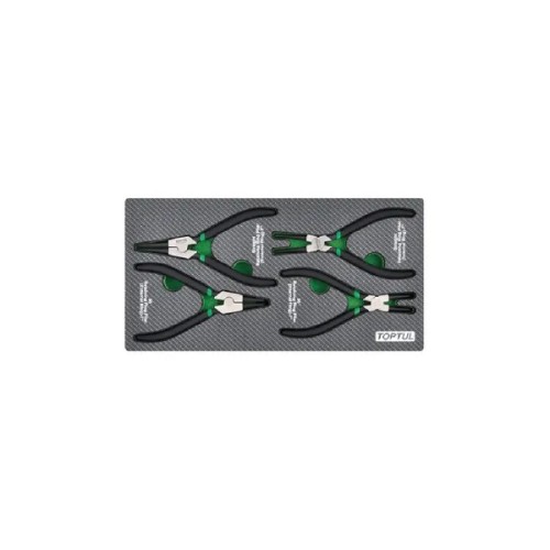 Набір інструментів Toptul для стопорних кілець 4шт. в ложементі (GEA0408)