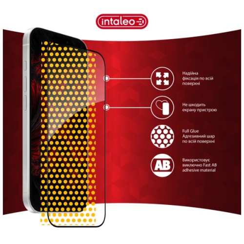 Скло захисне Intaleo Full Glue ESD Apple iPhone 17 Pro Black (1283126626005)