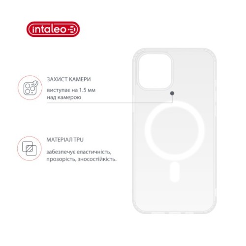Чохол до мобільного телефона Intaleo CLEAR MagSafe Apple iPhone 12 Pro Max with Box (1283126609589)