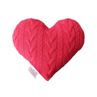 Подушка Прованс в'язана декоративна Серце 33х33 см (028324)