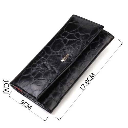 Гаманець Canpellini З натуральної шкіри Чорний (21834)