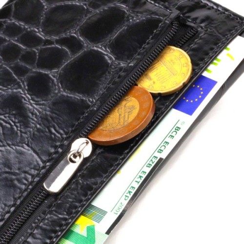 Гаманець Canpellini З натуральної шкіри Чорний (21834)