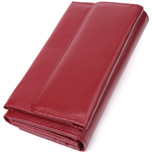 Гаманець ST Leather З кишенею для телефону з натуральної шкіри Бордовий (23069)