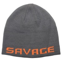 Шапка Savage Gear Logo Beanie One size Rock Grey/Orange (1854.19.26)