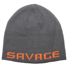 Шапка Savage Gear Logo Beanie One size Rock Grey/Orange (1854.19.26)
