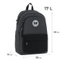Рюкзак шкільний GoPack Education Teens 141L чорний, сірий (GO26-141L-4)
