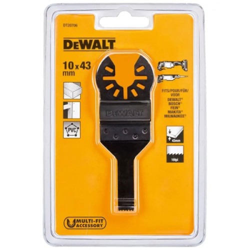 Полотно DeWALT для реноватора, занурювальне для DWE315, DCS355, ширина 10мм, 16 TPI (DT20706)