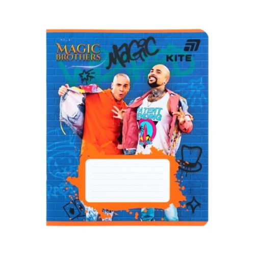 Зошит Kite Magic Brothers, 12 аркушів, лінія (MB26-234)