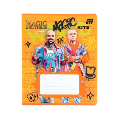 Зошит Kite Magic Brothers, 12 аркушів, лінія (MB26-234)