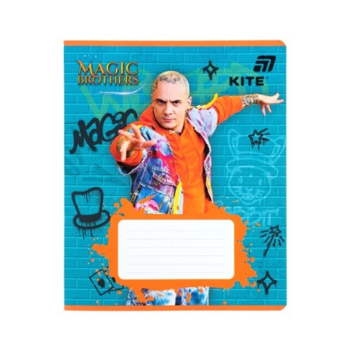 Зошит Kite Magic Brothers, 12 аркушів, лінія (MB26-234)