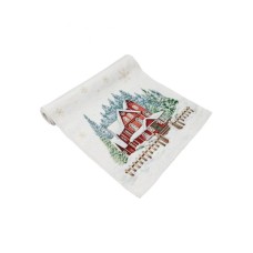 Доріжка на стіл Прованс гобеленова з велюром Святковий дім 35х100 см (4823093450325)