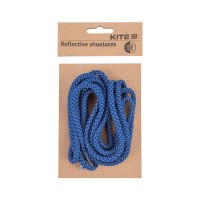Шнурівки Kite 128 світловідбиваючі, сині (K23-128-3)