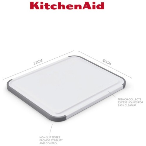 Дошка для нарізання KitchenAid Universal, двостороння, 20,3 х 25,3 х 1 (KEG701NOSMGA)
