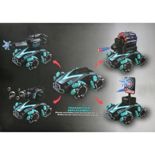 Радіокерована іграшка UFT Дрифтова машинка Танк-всюдихід Стріляє водяними бомбами з підсвічуванням (UFTGC2)