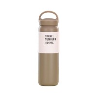 Термос Merlion Travel Tumbler 350 мл, подвійна кришка з ручкою, сірий (SUS304-350Gr)