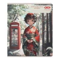 Зошит ZiBi предметний ANIME 48 аркушів клітинка, англійська мова (ZB.1704-09)