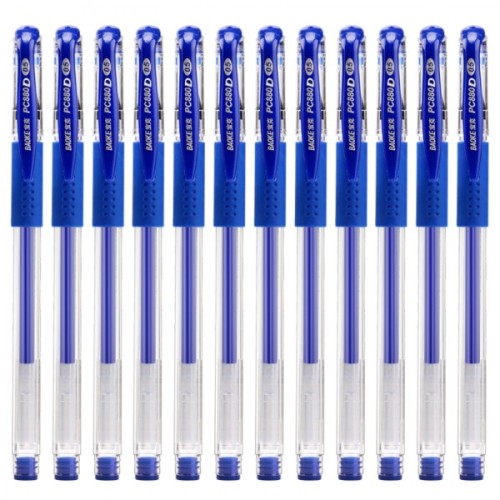 Ручка гелева Baoke з грипом 0.5 мм, синя (PEN-BAO-PC880D-BL)
