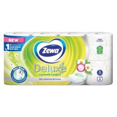 Туалетний папір Zewa Deluxe Ромашка 3 шари 8 рулонів (7322541171708)