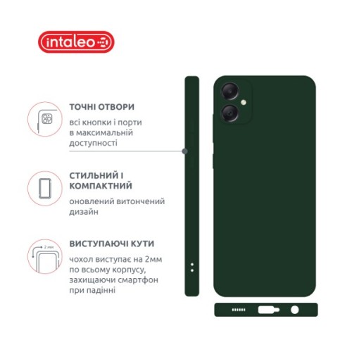 Чохол до мобільного телефона Intaleo SoftShell Samsung Galaxy A06 Dark Green (1283126609503)