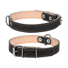 Нашийник для тварин Collar подвійний Ш 14 мм Д 27-35 см чорний (00121)