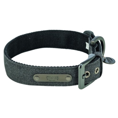 Нашийник для тварин Trixie CityStyle екстраширокий S–M 30–37 см 25 мм чорний (4053032681774)
