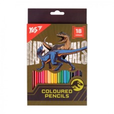 Олівці кольорові Yes 18 кольорів Jurassic World хакі (290736)