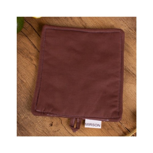 Кухонна прихватка MirSon рогожа/напівпанама №205 - Chocolate (2200006753971)