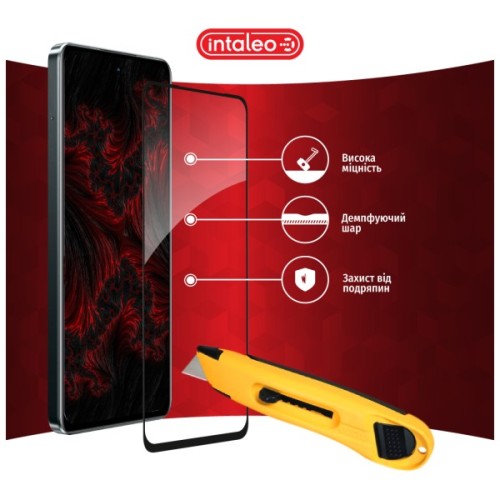 Скло захисне Intaleo Full Glue Realme C67 Black (1283126590047)