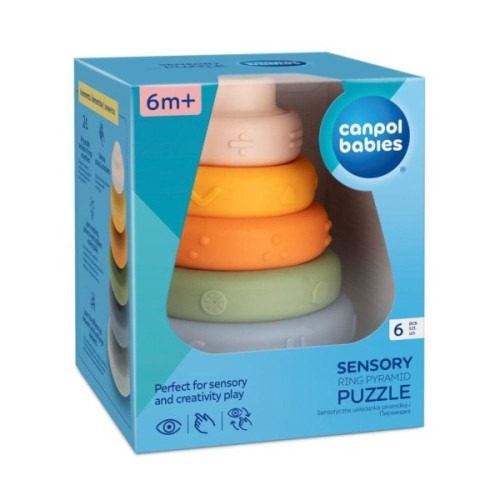 Розвиваюча іграшка Canpol пірамідка тактильна (79/103)