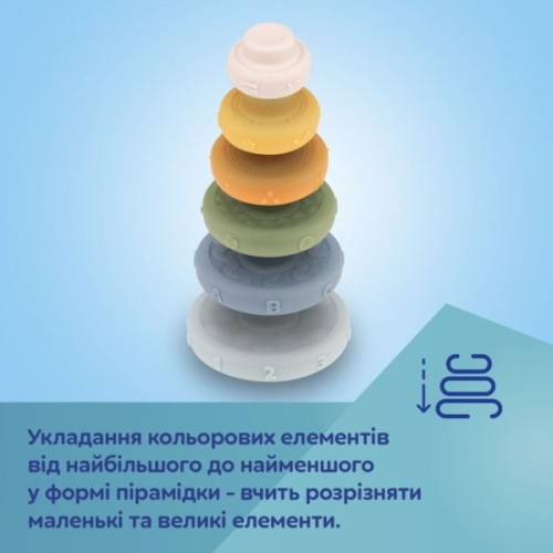 Розвиваюча іграшка Canpol пірамідка тактильна (79/103)