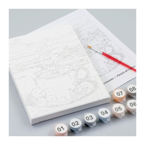 Картина по номерам Rosa Аромат спокою, 15х20см, з мольбертом (4823098548645)