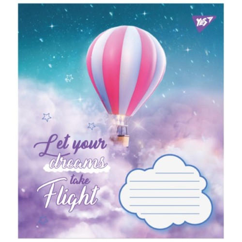 Зошит Yes Let your dreams 12 аркушів лінія (766947)