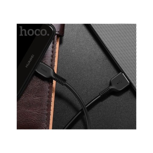 Дата кабель USB 2.0 AM to USB-C 2.0m 3A X20 black HOCO (6957531068907)