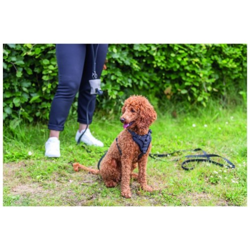 Шлея для собак Trixie CityStyle H-harness Бавовна XS–S 30–44 см 10 мм Чорна (4053032682580)