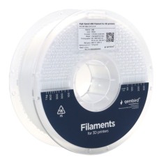 Пластик для 3D-принтера Gembird ABS High Speed, 1.75 мм, 1kg, white (3DP-ABS1.75HY-01-W)