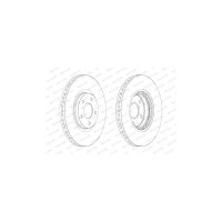 Гальмівний диск FERODO DDF1724C
