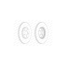 Гальмівний диск FERODO DDF1724C