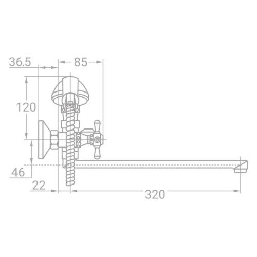 Змішувач TAU VN-2C260C (9885210)