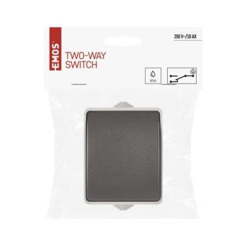 Вимикач EMOS C.5 IP54 одинарний (A1398)